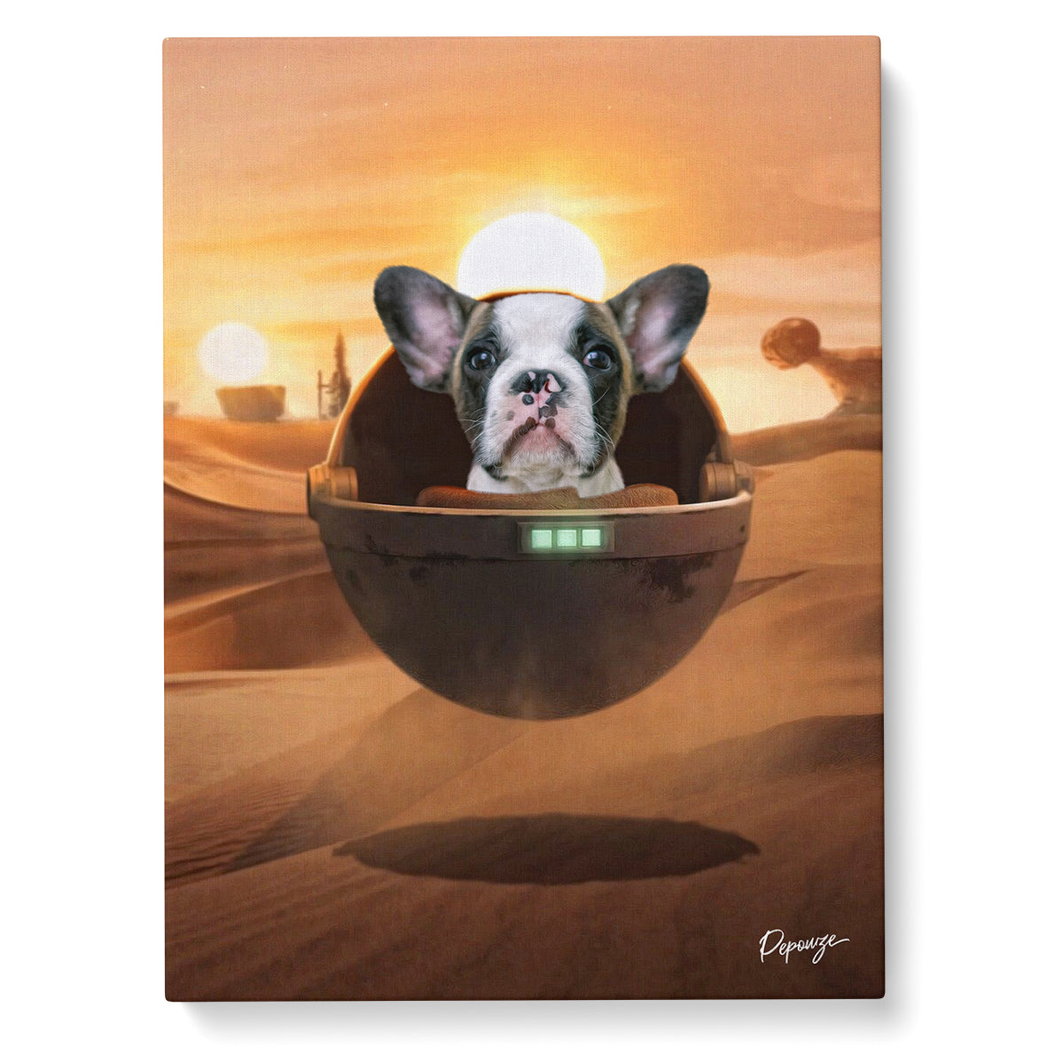 Image du produit Baby Yoda - Portrait personnalisé Animal - Style Star Wars 🪐