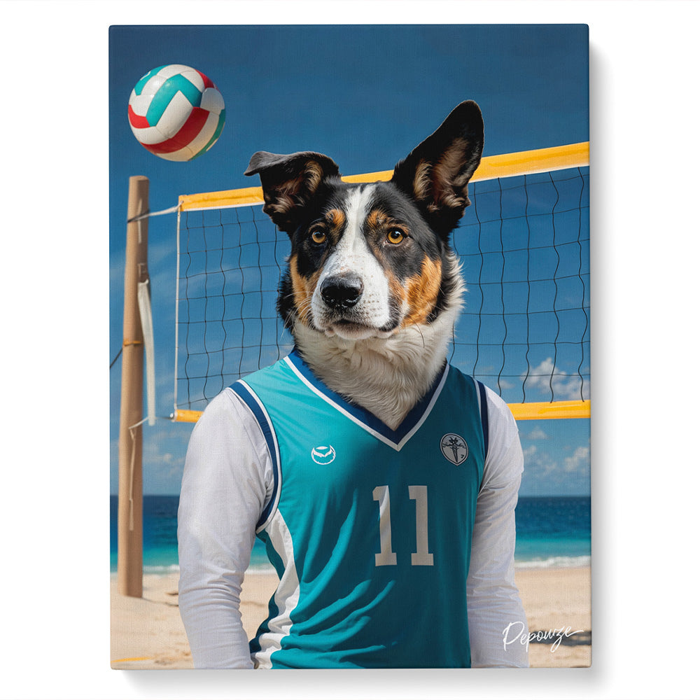 Image du produit Le Beacher - Portrait personnalisé Animal - Style Beach 🏖️