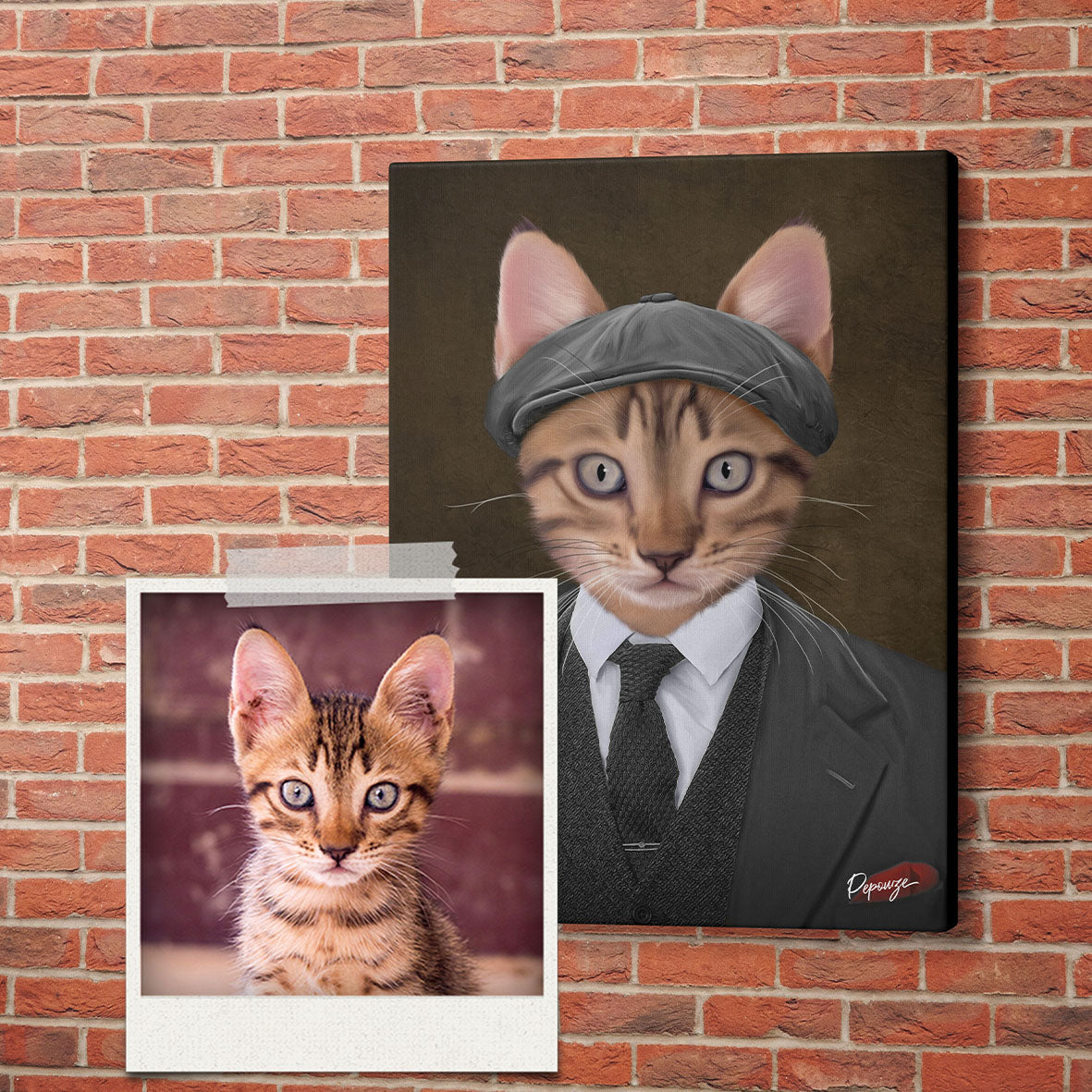 Le Peaky Brother - Portrait Peaky Blinder de votre Animal