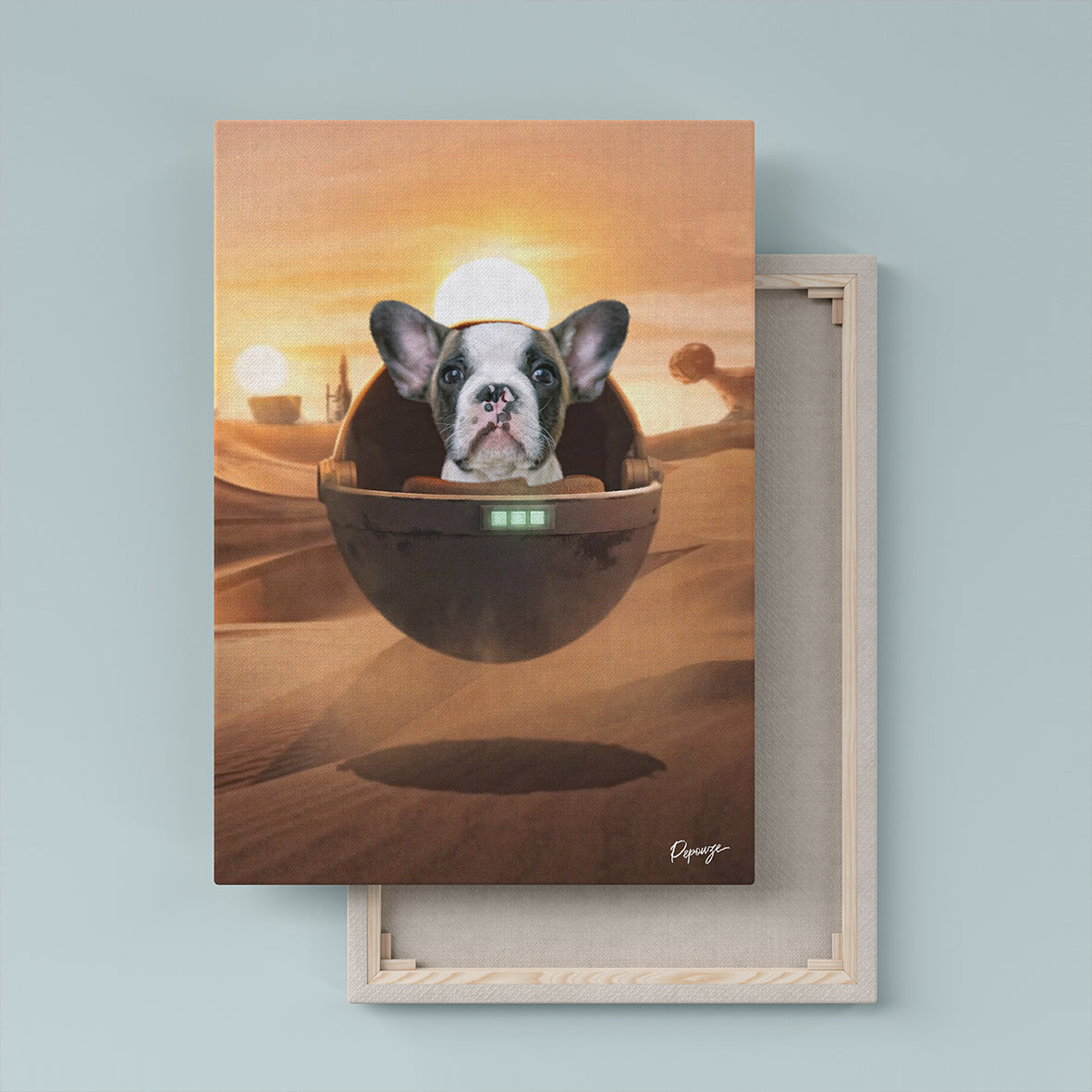 Baby Yoda - Portrait Star Wars de votre Animal