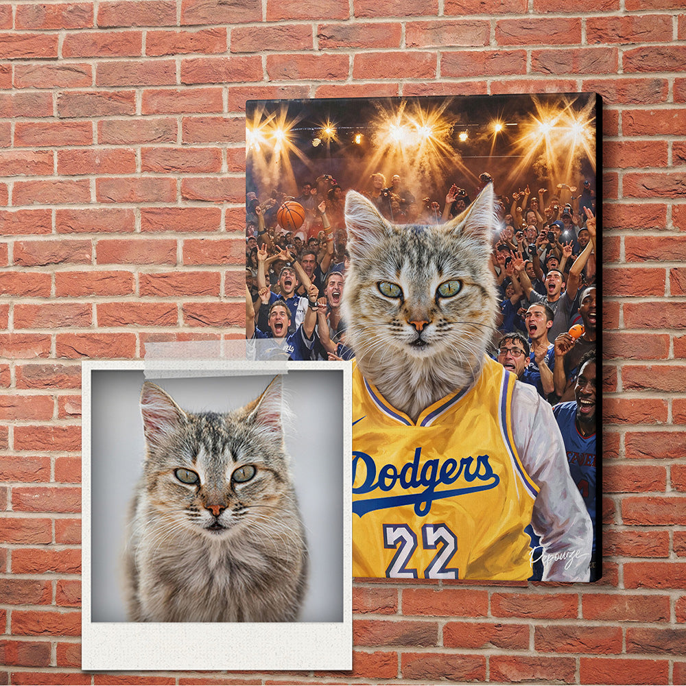 Le Jordan - Portrait personnalisé Animal - Style Basket-ball 🏀