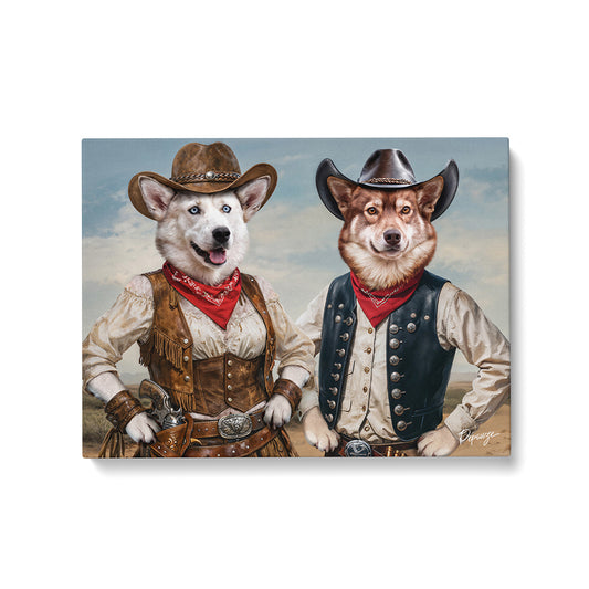 Lucky & Luck - Portrait personnalisé Animal - Style Western 🤠