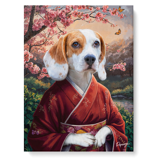 La Geisha - Portrait Japonais de votre Animal
