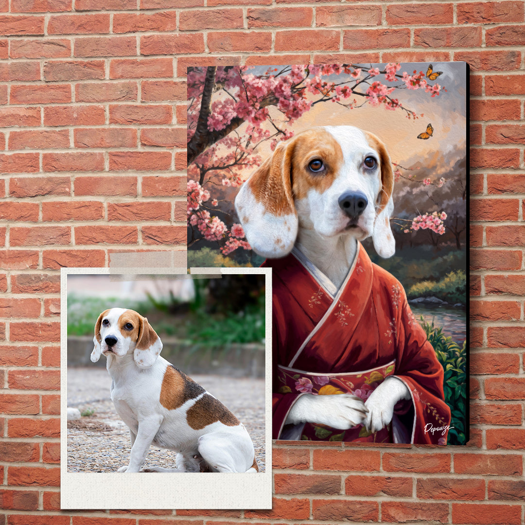 La Geisha - Portrait Japonais de votre Animal