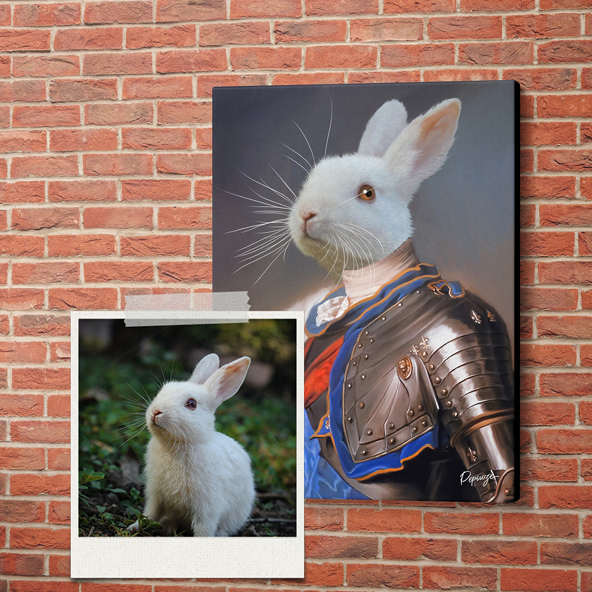 Le Chevalier - Portrait Chevaleresque de votre Animal