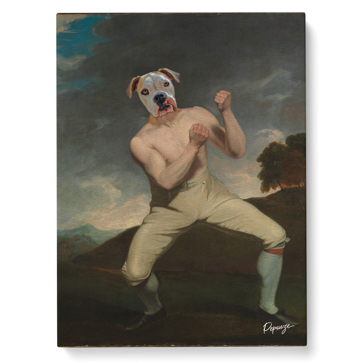 Image du produit Le Boxer - Portrait personnalisé Animal - Style Sportif 🥊