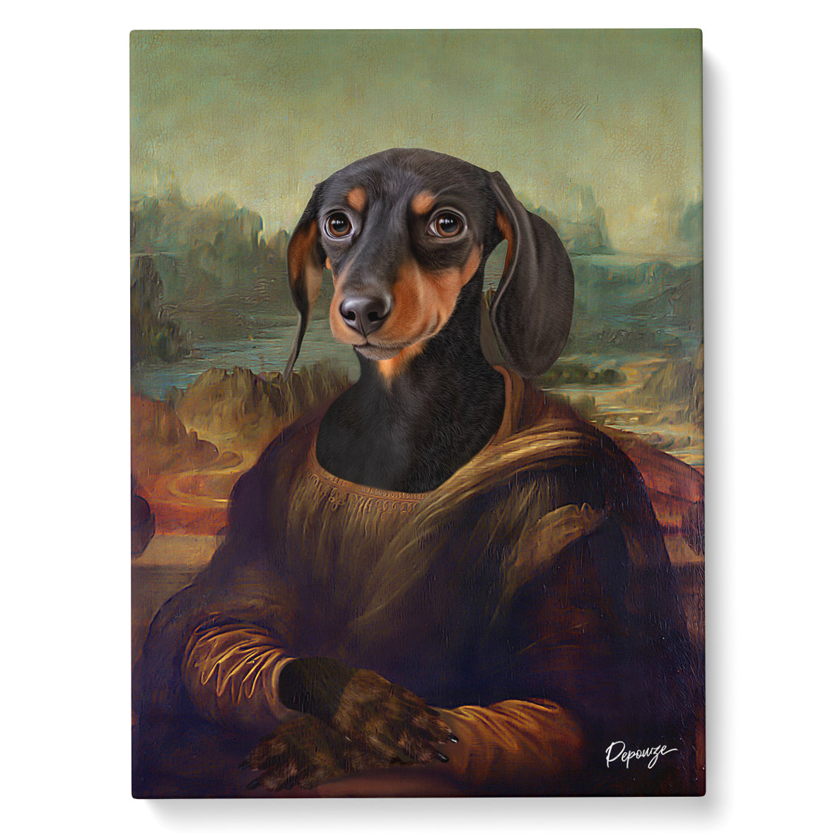 Image du produit Mona Lichien - Portrait personnalisé Animal - Style Joconde 🎨