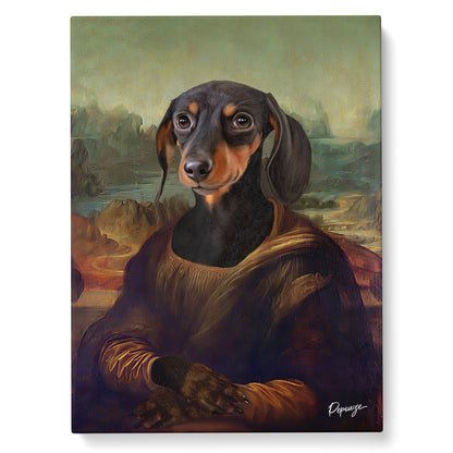 Portrait personnalisé de vos animaux | Renaissance | Tableau d'un chien en Joconde
