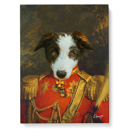 Portrait personnalisé de vos animaux | Renaissance | Tableau d'un chien en colonel