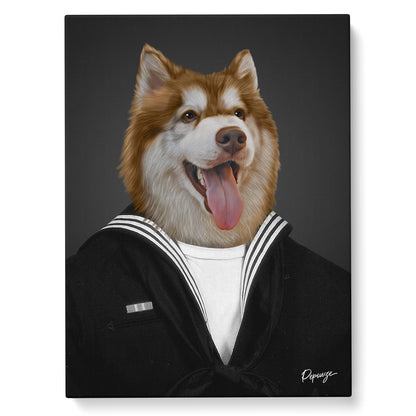 Portrait personnalisé de vos animaux | Rigolo | Chien en Marin