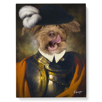Portrait personnalisé de vos animaux | Rigolo | Chien en Noble Fou