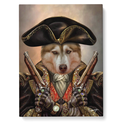 Portrait personnalisé de vos animaux | Rigolo | Chien en Pirate