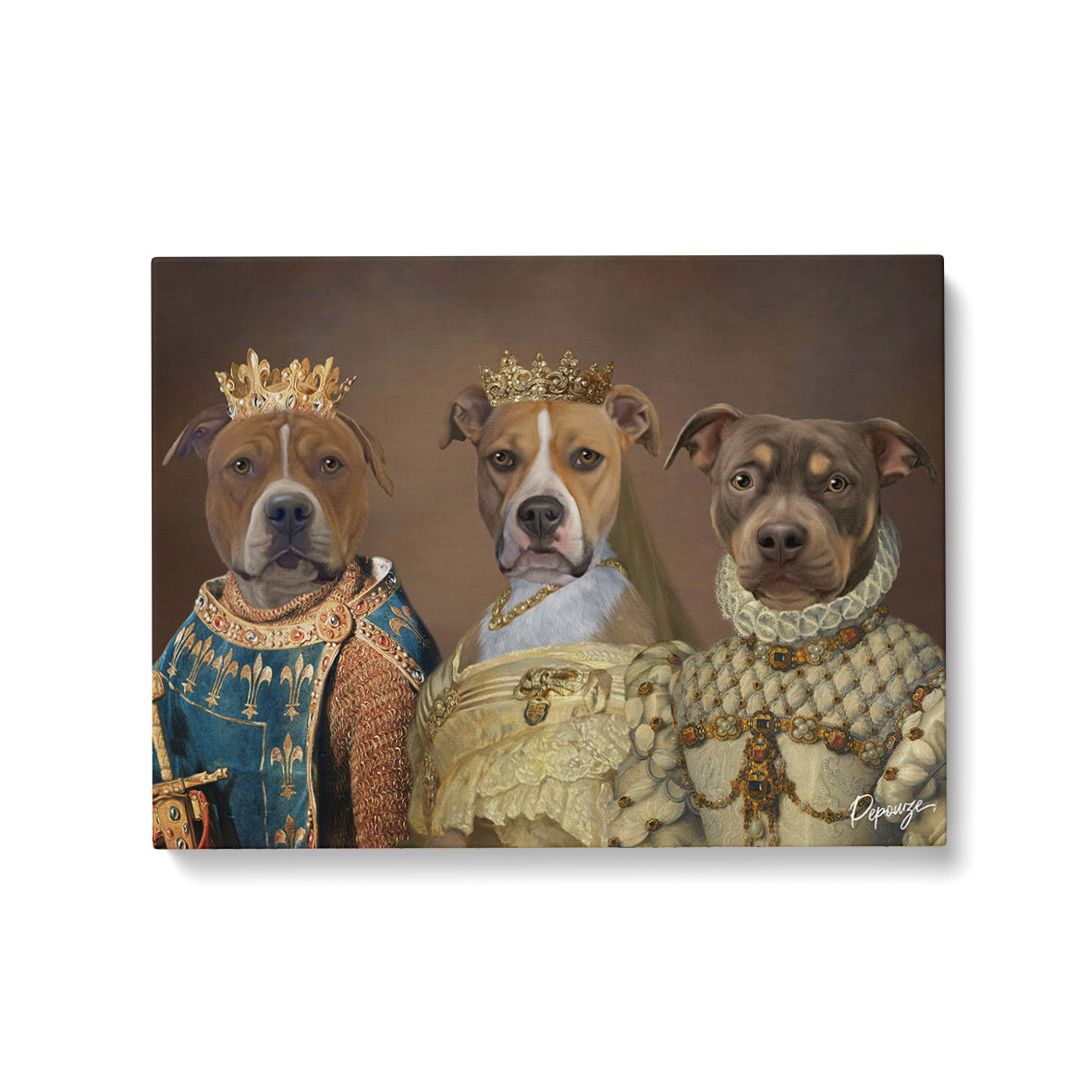 Portrait personnalisé de vos animaux | Royal | Chiens en Roi, Princesse et Reine