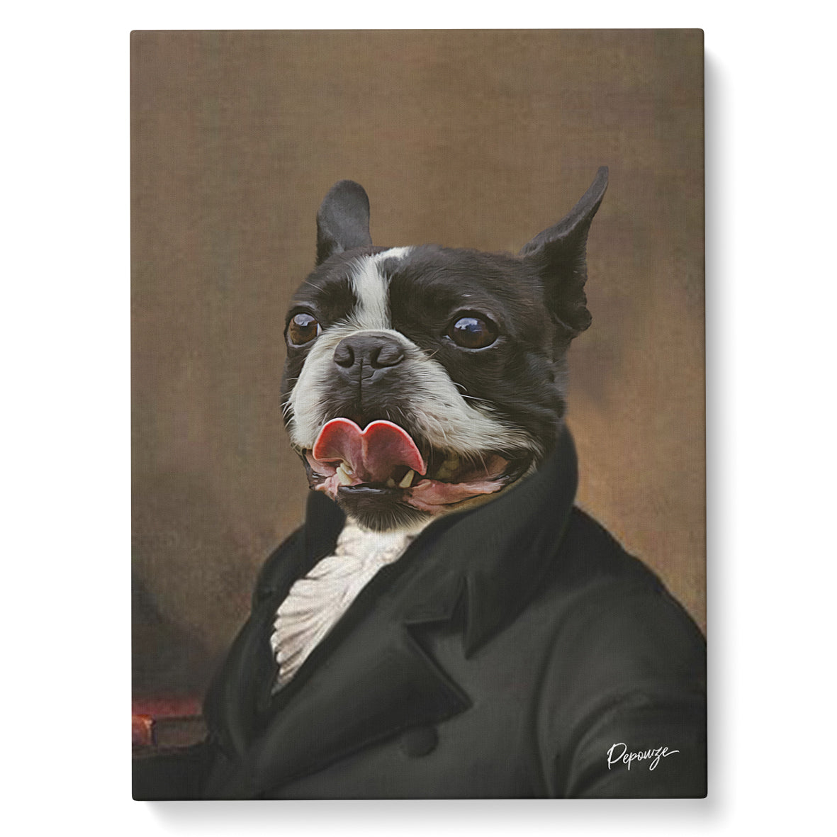 Portrait personnalisé de vos animaux | Aristocrate | Tableau d'un chien en baron